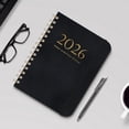 thumbnail image 4 of 2025 Schedule Book A5 Coil Notebook | Leather Strap Planner with Self-Discipline Goal Card | Portable Daily Organizer for Students Professionals | Customizable Printed Diary, 4 of 5