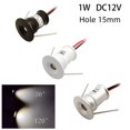 thumbnail image 1 of Foco empotrado pequeño de 12 V y 1 W para armario de vinos, vitrina de joyas, lámpara de techo, miniluz empotrada para pulgar, 1 of 5
