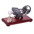 thumbnail image 1 of Retro Style Hot Air Stirling Engine Motor Model Dollar Flywheel Design Educational Toy Electricity Generator with Colorful LED Light String DIY for Teacher Student Teens Children Adult, 1 of 7