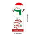 thumbnail image 3 of 50PCS White Merry Christmas Stickers, Self-Adhesive Holiday Sealing Labels for Gift Boxes, Cards, Bags & Packaging, Santa, Snowman, Tree Designs, Large Decorative Stickers for Xmas Wrap, 3 of 5