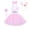 Pinks, variant on LLYWEY Girls Easter Dresses, Toddler Girl Cute Strapless Sleeveless Dresses with Hairband, Bowk Not Collar and Nail 4 Piece Sets, , Pinks, 3T