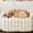 White, variant on JEBTBFZE Cloud Pet Sofa Bed for Couch, Comfort Non-Slip Washable Fluffy Plush Pet for Furniture Protector for Medium & Small Dogs (Brown)