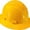 Yellow, variant on BRITEGUARD White Industrial Safety Helmet, ANSI Approved  6-Point Ratchet Suspension  Approved OSHA Hard Hats for Construction and Industrial Applications