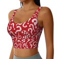 thumbnail image 2 of Fotbe Question Marks1 Pattern Womens' Sports Bra Longline Wirefree Padded with Medium Support Sports Moisture-Wicking Workou Vest,Tank Top-XX-Large, 2 of 7