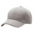 thumbnail image 1 of Plain Structured Baseball Cap, Cotton Dad Hat Fits Men Women, Adjustable Low Profile, 1 of 3