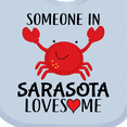 thumbnail image 4 of Inktastic Someone in Sarasota Loves Me Boys or Girls Baby Bib, 4 of 4