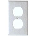 thumbnail image 1 of Morris Products 83730 Plaques Murales en Acier Inoxydable Surdimensionnées 1 Réceptacle Duplex Gang, 1 of 1