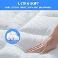 thumbnail image 6 of Blarity Twin Mattress Pad, Extra Thick Mattress Cover, Ultra Soft & Comfort Mattress Topper, Pillow Top Deep Pocket with Breathable 7D Spiral Fiber Filling Cooling Mattress Cover, 6 of 6