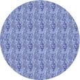 thumbnail image 1 of Ahgly Company Machine Washable Indoor Round Transitional Day Sky Blue Area Rugs, 4' Round, 1 of 7