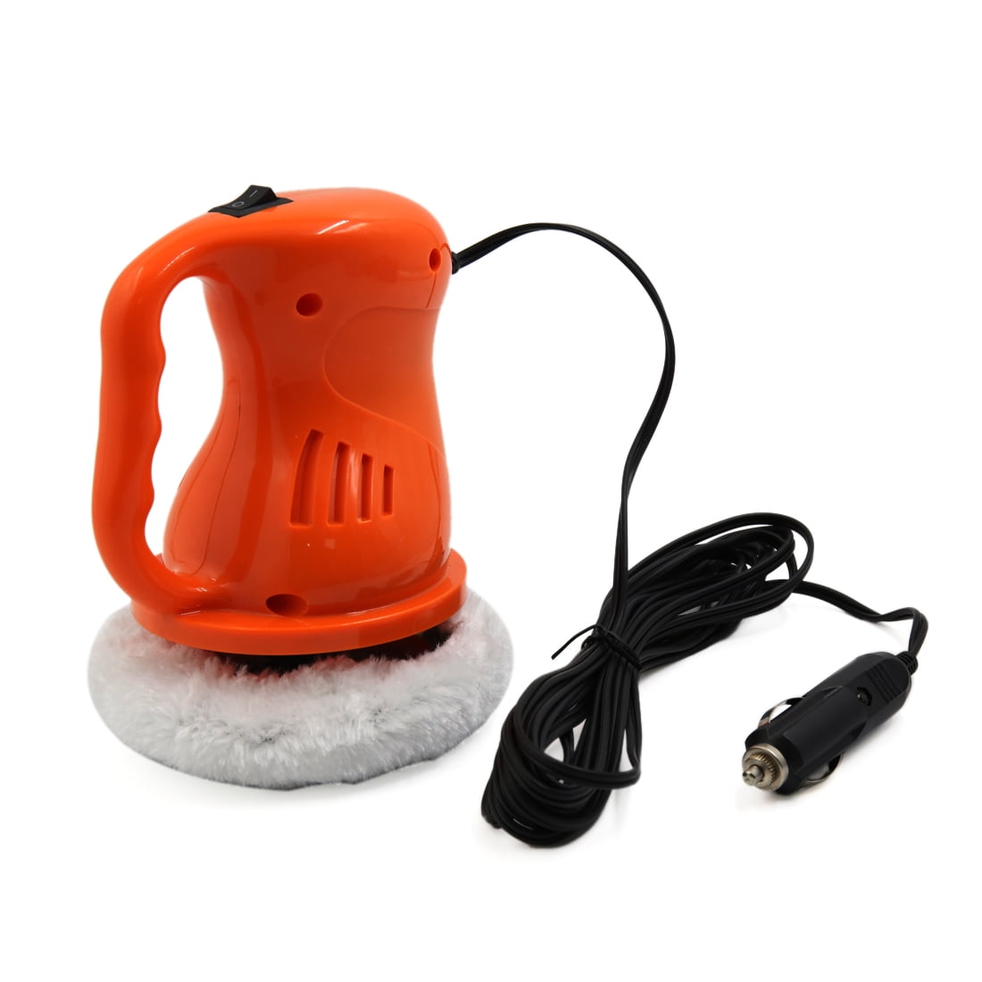 DC 12V Orange Black Waxing Buffing Machine Car Electric Waxer Polisher