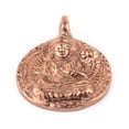 thumbnail image 4 of The Bead Chest Round Copper Buddha Pendant (28x34mm), 4 of 4