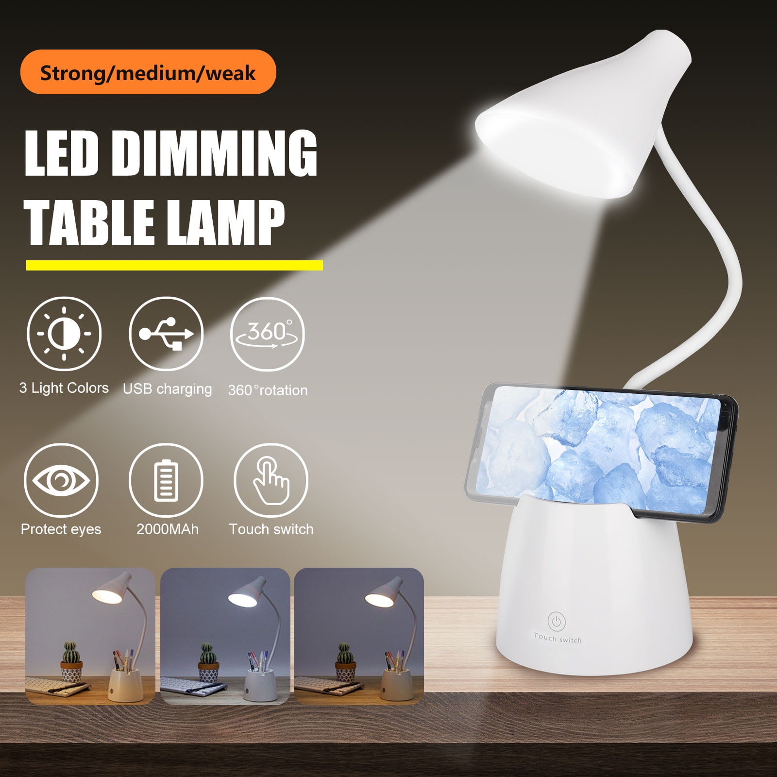 table lamp with pen stand