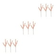 thumbnail image 2 of ZheElen 3pcs/set Wide Artificial Plant Versatile Décor Choice For Any Setting orange pink 3Set, 2 of 6