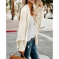 thumbnail image 4 of Women's Open Front Cardigan Loose Draped Batwing Sleeve Knit Sweater, 4 of 4