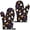 Black-1, variant on Set Of Two Halloween Themed Oven Mitts Heat Resistant Cooking Gloves For Home And Outdoor Grilling