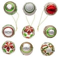 thumbnail image 4 of Kurt Adler 45MM Glass Red and Green Decorated Eggs, 9 Piece Set, 4 of 4