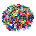 thumbnail image 2 of 200 piezas de pompones, bolas de pompones multicolores, material para manualidades y manualidades DIY para fiestas, decoraciones y decoración Color oscuro 2cm, 2 of 8