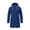 Gray, variant on Womens Wind-Proof Coat Mid Length Hooded Water Resistant Cargo Pockets Drawstring Neck Hiking Jackets