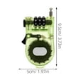 thumbnail image 2 of Mobutofu Green Snowboard Lock with Plastic Cable for Portable Anti Theft Security and Outdoor Use, 2 of 6