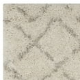 thumbnail image 6 of SAFAVIEH Arizona Zarif Geometric Shag Runner Rug, Ivory/Beige, 2'3" x 12', 6 of 8