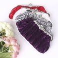 thumbnail image 2 of YOUI-GIFTS Women's Satin Clutch Purse Pleated Crystal Evening Handbag Shoulder Bag, 2 of 2