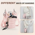 thumbnail image 6 of Unique Bargains Water Bottle Carrier Bag Convenient and Durable Crossbody Water Bottle Holder for Hiking Cycling  Pink, 6 of 7