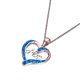 thumbnail image 1 of Collar con colgante con la letra MOM en forma de corazón como regalo significativo para el Día de la Madre - Oro rosa - Código de producto 33768 Oro rosa, 1 of 5