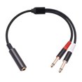thumbnail image 1 of Cable De Audio Estéreo A Una Sola Pista Cable De Audio Estéreo A Una Sola Pista Cable estéreo de 1/4 TRS a 1/4 TS hembra a macho, línea mono estéreo para Audífonos mezcladores, 1 of 9