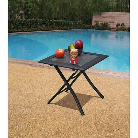 Better Homes and Gardens® Seaside Garden 18"x18" Stone Side Table