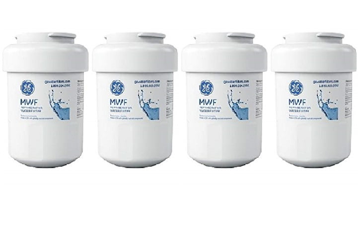 Original GE MWF Replacement Refrigerator Water Filter Cartridge GWF, 4
