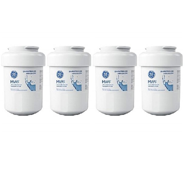 Original GE MWF Replacement Refrigerator Water Filter Cartridge GWF, 4