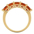 thumbnail image 5 of 2.5 ctw Wedding Band for Women - 18K Yellow Gold Simulated Red Diamond Stackable Eternity Ring, 5 of 6