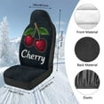 thumbnail image 7 of Uorisanigo Cherry Print Car Seat Covers Front Seats Only Set of 2, Soft Comfy Vehicle Seat Protection Covers, Stylish Car Accessories for Women, 7 of 7