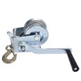 thumbnail image 2 of munirater Heavy Duty Hand Winch 600Lbs Two-Way Adjustable Boat Trailer Winch with 8m Steel Cable, Crank Cable Gear Winch with Hook Fit for Boat Trailer or ATV, 2 of 5