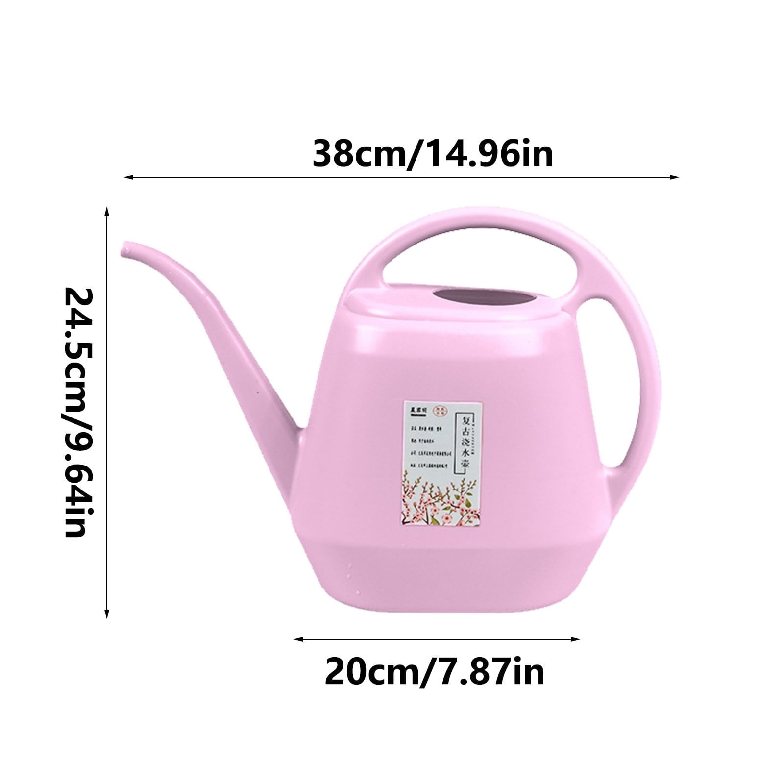 Indoor Watering Can 1 Gallon Blue-gray, Long Spout, Lightweight, Anti- Handle, Ideal for Delicate Flowers and Seedlings,Blue-gray