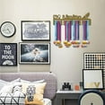 thumbnail image 7 of 1 Set Iron Medal Holder Frame Medals Display Hanger Rack with Screws Rectangle with No Limits Dark Goldenrod 135x400mm, 7 of 7