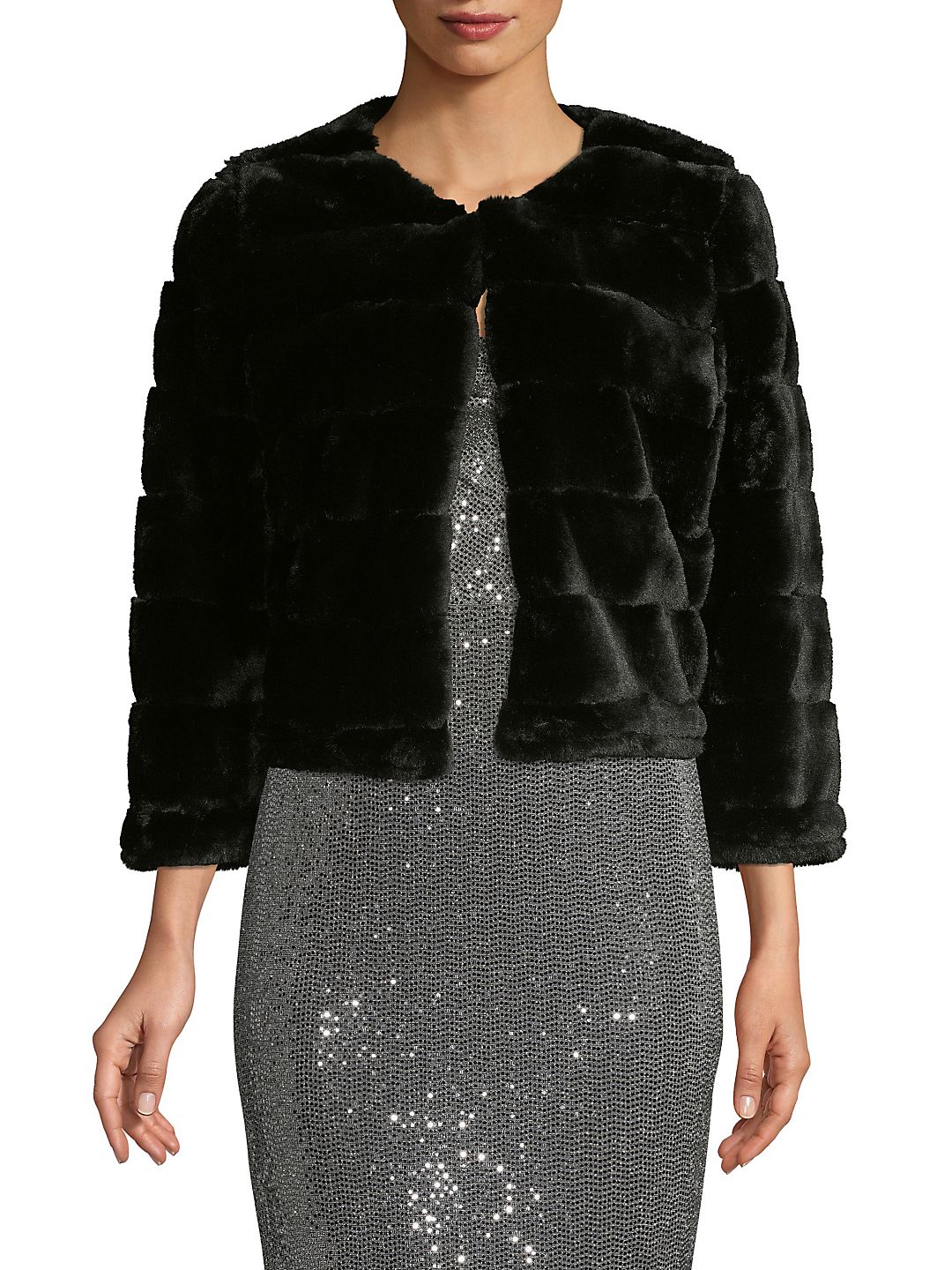 CALVIN KLEIN Womens Black Evening 