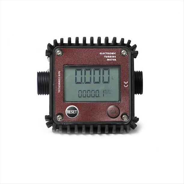 Medidor de Flujo de Engranajes Digital K24 con Pantalla LCD para Combustible, Aceite, Agua, Urea, Etc.