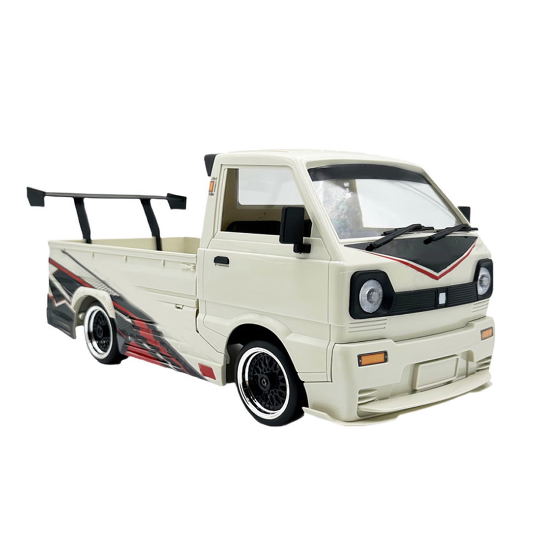 1/10 RC Drift Car, Brushless 2435 4000KV Motor Truck, 25KM/H Speed 2.4G Proportional Control, Metal Driveshaft – D-14S RTR White RC Drift Toy for Adults