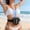 Black, variant on 5000mAh wearable neck & waist fan, 4-speed strong airflow. Great for camping, sports and all-occasion gifts.