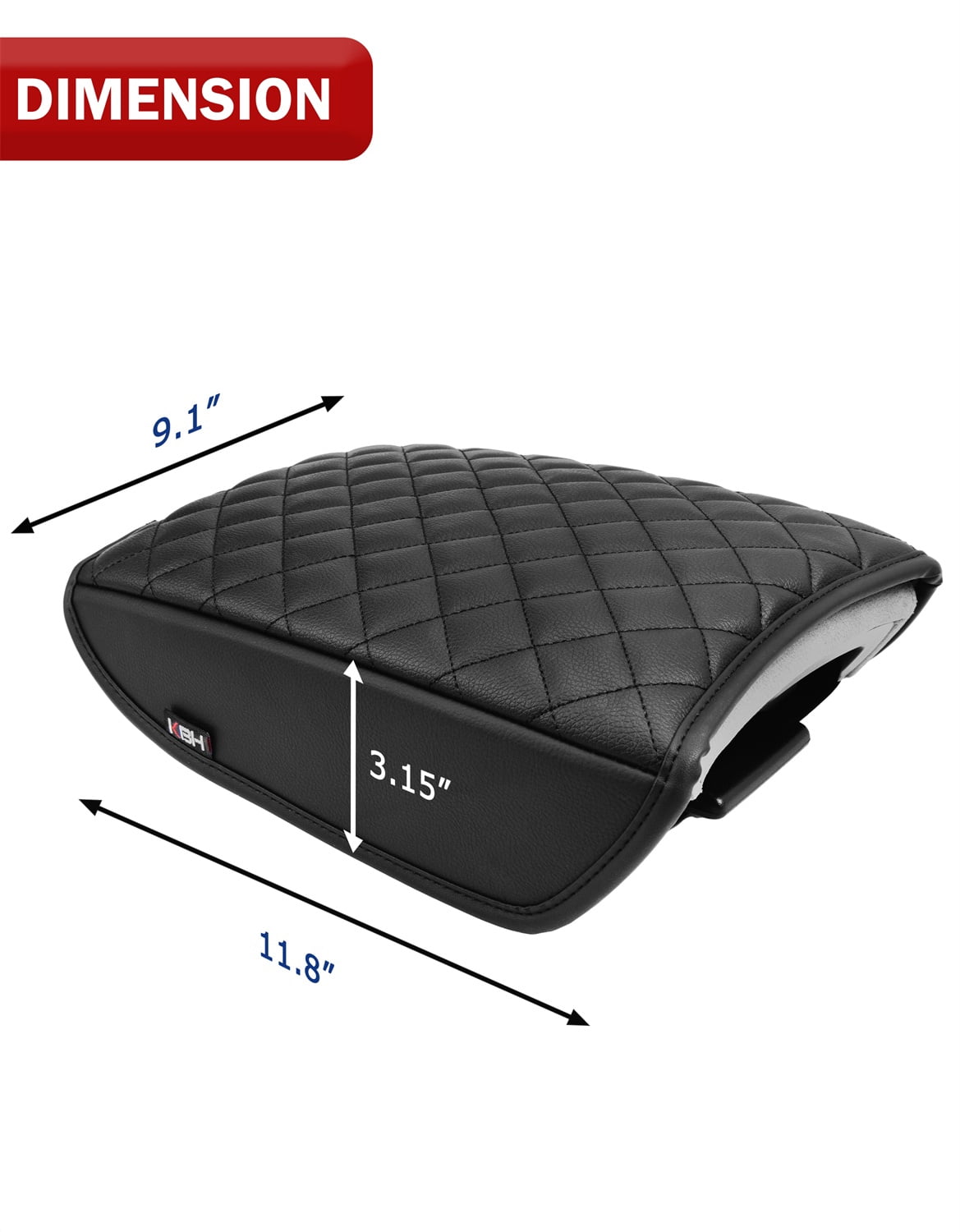 KBH Car Armrest Cover for Honda CRV Accessories 2017-2022, Leather Middle Console Lid Cushion Protector Interior Trim