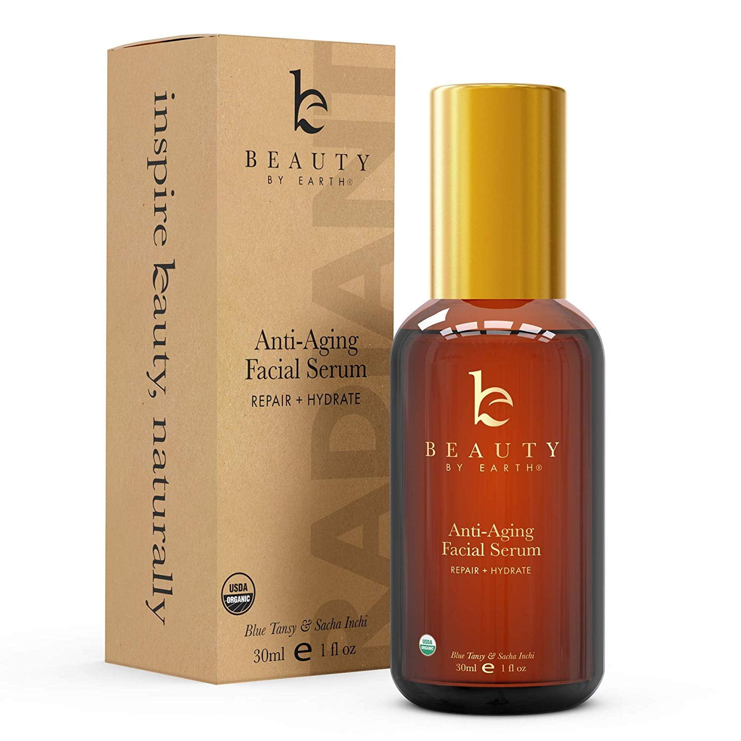 Organic Face Serum Blue Tansy Serum for Face, Anti Aging Serum, Eye