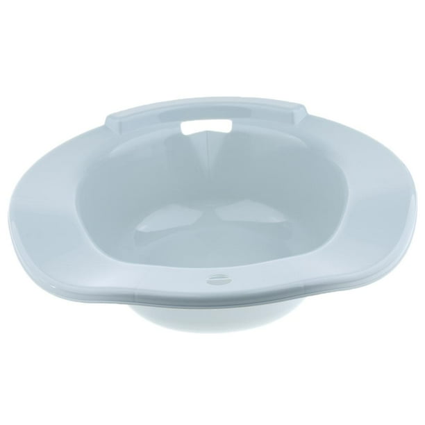 Asiento de baño para hemorroides en embarazadas, lavabo de cadera, bañera de plástico, bidé, alivio del dolor Azul-1