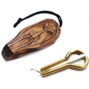 Fashion Jew's Harp by P.Potkin in wooden case Shaman handmade - mouth musical instrument (jaw harp) Beautiful sound Excellent quality maultrommel (jaw harp, dan moi)