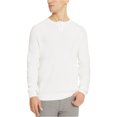 thumbnail image 1 of Kenneth Cole Chandail Henley Gaufré pour Hommes, Blanc, Petit, 1 of 1