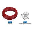 thumbnail image 3 of Uxcell 100Ft(30M) Wire Rope 304 Stainless Steel Cable 1/8"(3mm) Vinyl Coated with 10Pcs Aluminum Sleeves Red, 3 of 7