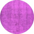 thumbnail image 1 of Ahgly Company Indoor Round Oriental Pink Industrial Area Rugs, 3' Round, 1 of 1