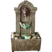 Newport Coast Collection Traditional Lion Head LED Fountain - Walmart