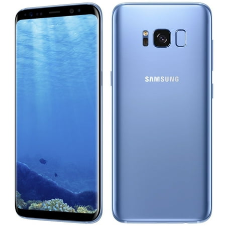 Restored Samsung Galaxy S8 G950U 64GB Verizon GSM Unlocked AT&T T-Mobile Smartphone - Coral Blue (Refurbished)