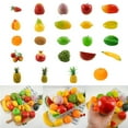 LadaidraBF 6Pcs Artificial Friut Realistic Fake Fruit Simulation Fruit ...